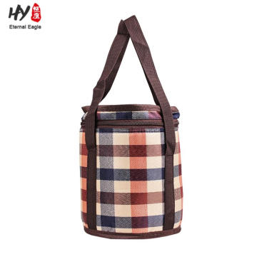 Folding Picnic Basket Insulated Cooler Shopping Bag